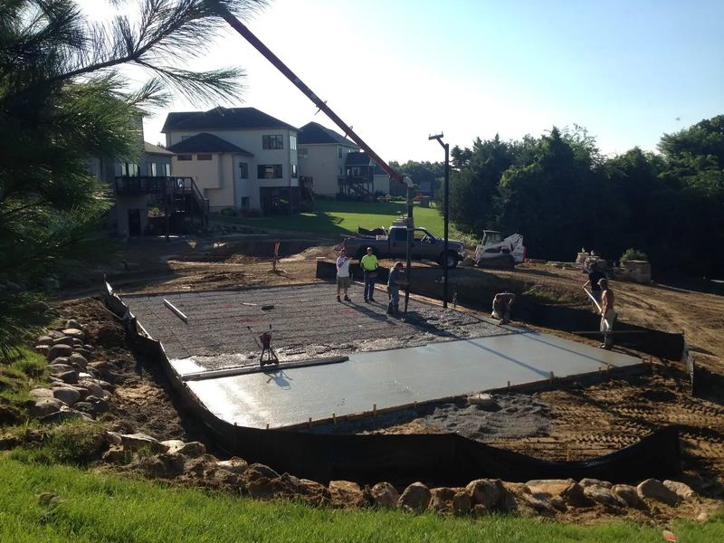 Concrete contractors job in the Alabar Hills neighborhood of Waterloo