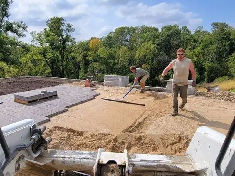 Concrete contractors job in the Liberty Park neighborhood of Waterloo